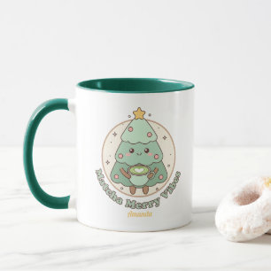 Matcha Merry Vibes Weihnachtsbaum Tasse