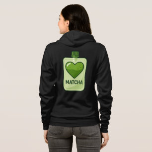 Matcha Serum Pouch mit Herzdesign Hoodie