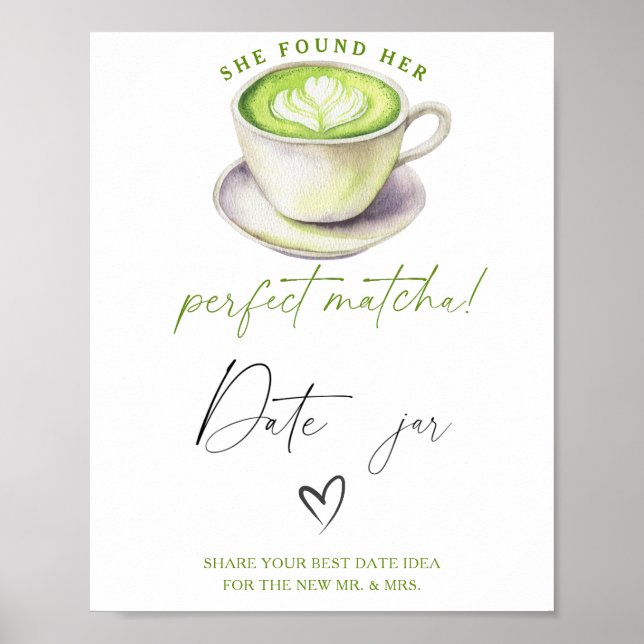 Matcha Tee Brautparty Poster (Vorne)