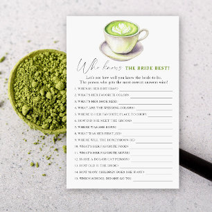 Matcha Tee Wer die Braut am besten kennt