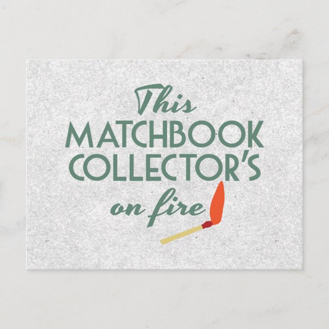 Matchbook Collector Postkarte (Vorderseite)