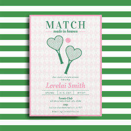 Matches im Heaven Tennis Club Brautparty Einladung