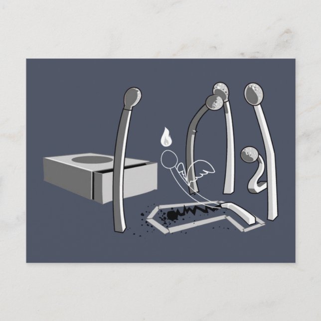 Matches Postkarte (Vorderseite)