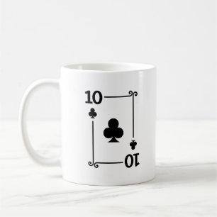 Matching 10 Clubs Anzug Playing Cards Modern 10 Kaffeetasse