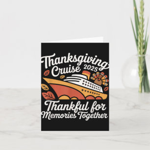 Matching Autumn Cruise Squad Family Erntedank C Karte