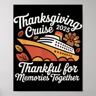 Matching Autumn Cruise Squad Family Erntedank C Poster