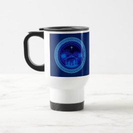Matching Blue Nativity Weihnachten Reisebecher
