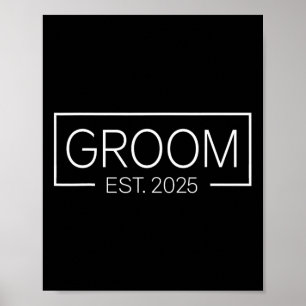 Matching Bride and Groom Verheiratet 2025 Mr. Coup Poster