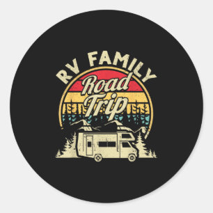 Matching Camping Rv Family Road Runder Aufkleber