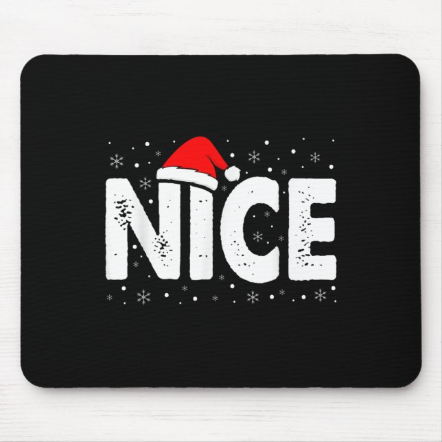Matching Co. Naughty Or Nice Weihnachten - Uni-Erw Mousepad (Vorne)