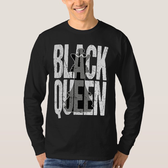 Matching Couple Black History Month Black Queen Ch T-Shirt (Vorderseite)