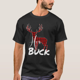 Matching Couples Christmas Pajamas Buffalo Kariert T-Shirt