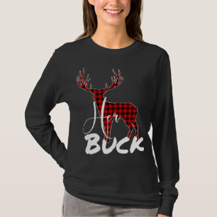 Matching Couples Christmas Pajamas Buffalo Kariert T-Shirt
