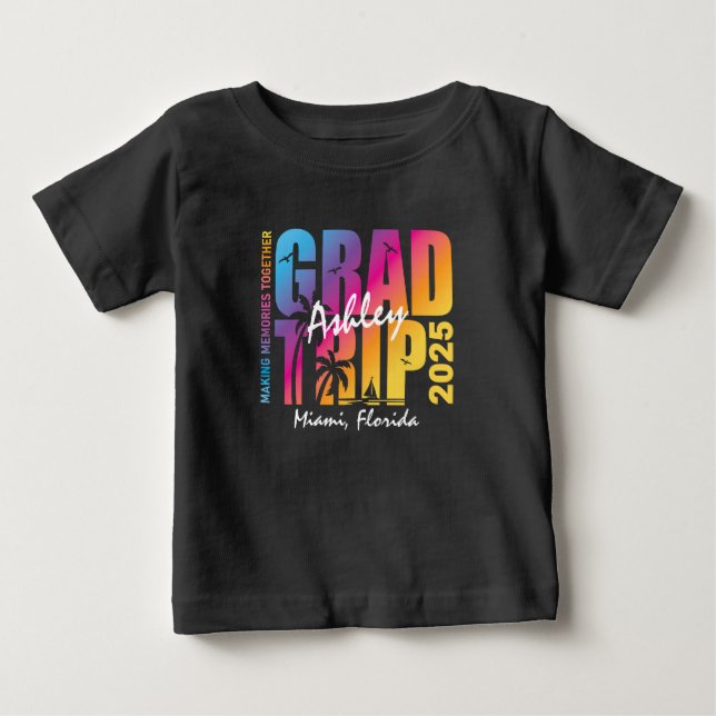 Matching der benutzerdefinierten Abschluss-Trip-Gr Baby T-shirt (Vorderseite)
