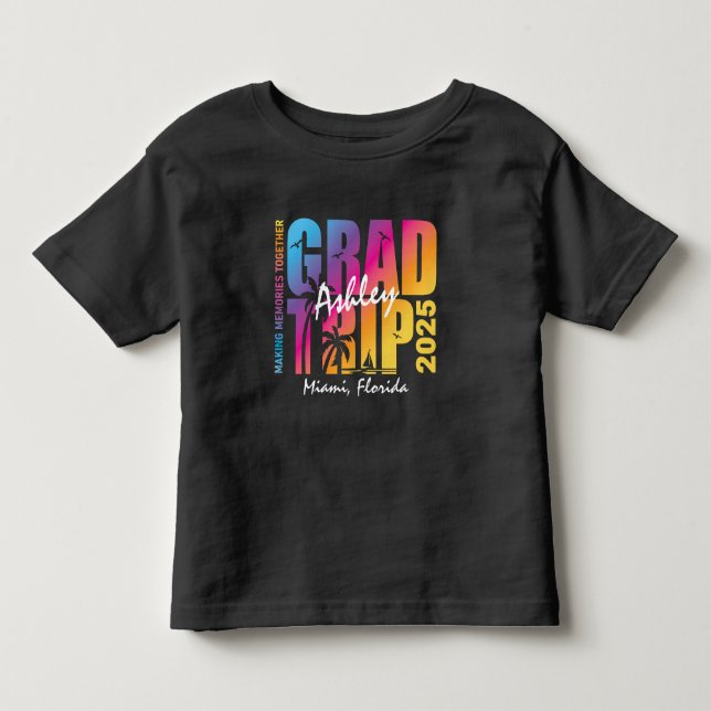 Matching der benutzerdefinierten Abschluss-Trip-Gr Kleinkind T-shirt (Vorderseite)