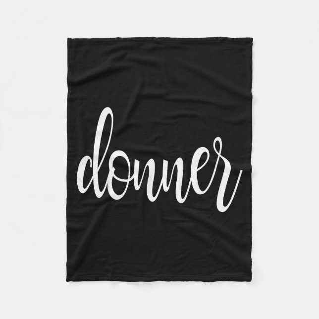 Matching Donner Christmas Text Only Brown Green Re Fleecedecke (Vorderseite)