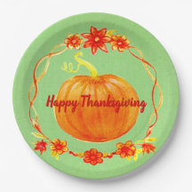 Matching Erntedank Pumpkin on Green