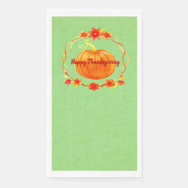 Matching Erntedank Watercolor Pumpkin Serviette