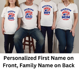 Matching Familienname 4. Juli Alle amerikanischen T-Shirt