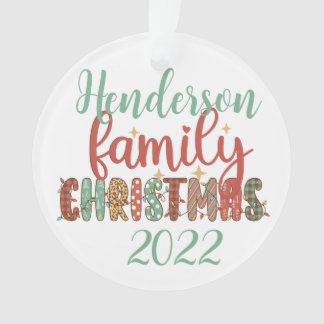 Matching Family Christmas 2022 Ornament