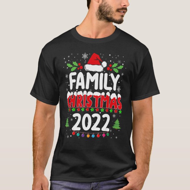 Matching Family Christmas 2022 Squad Santa Elf Tea T-Shirt (Vorderseite)