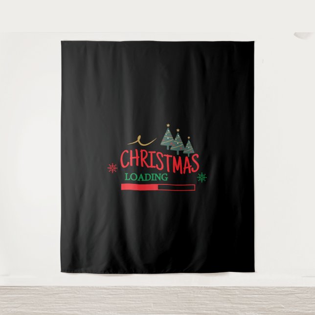 Matching Family Christmas Loading Wandteppich (Vorderseite)