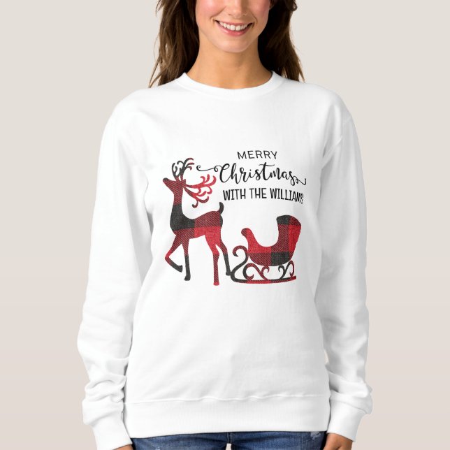 Matching Family Christmas | Personalisiert modern Sweatshirt (Vorderseite)
