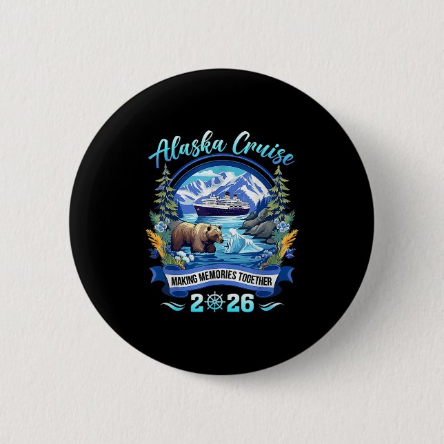 Matching Family Friends And Group Alaskan Alaska C Button (Vorderseite)