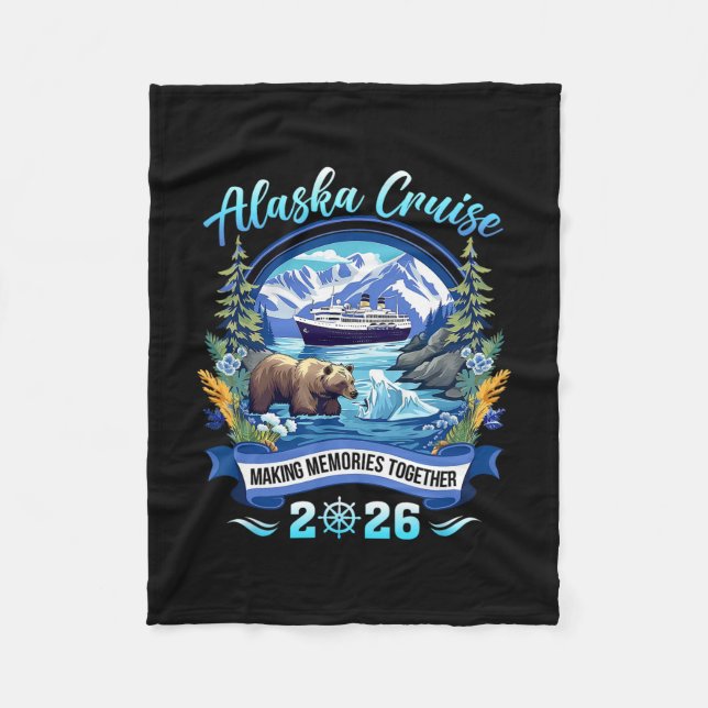 Matching Family Friends And Group Alaskan Alaska C Fleecedecke (Vorderseite)