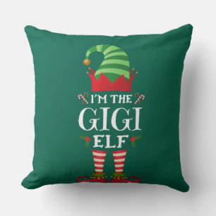 Matching Family Funny I'm The Gigi Elf Christmas Kissen