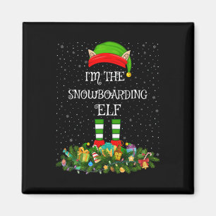 Matching Family Group Ich bin der Snowboarder Elf Magnet