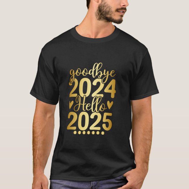 Matching Family Party Silvester Goodbye 2024 H T-Shirt (Vorderseite)