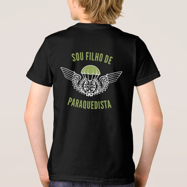 Matching Family Portuguese Paratrooper Tri-Blend Shirt (Rückseite)