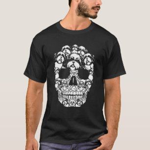 Matching Family Shih Tzu Dog Skull Kostüm Hallowe T-Shirt