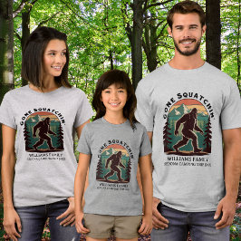Matching Family Vacation BigFoot Gone Squatchin' T-Shirt