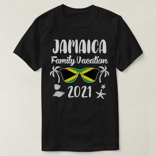 Matching Family Vacation Jamaica 2021 T-Shirt (Design vorne)