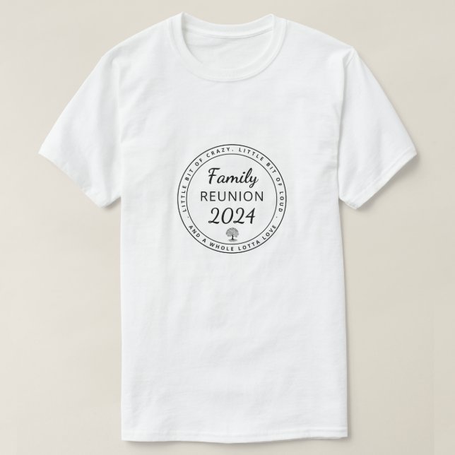 Matching Funny Black Family Wiedersehen 2024 T-Shirt (Design vorne)