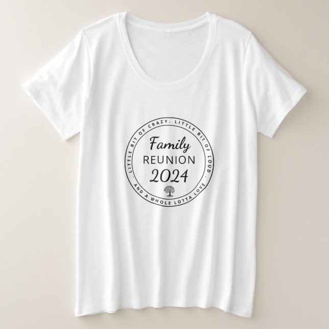 Matching Funny Family Wiedersehen 2024 Große Größe T-Shirt (Design vorne)