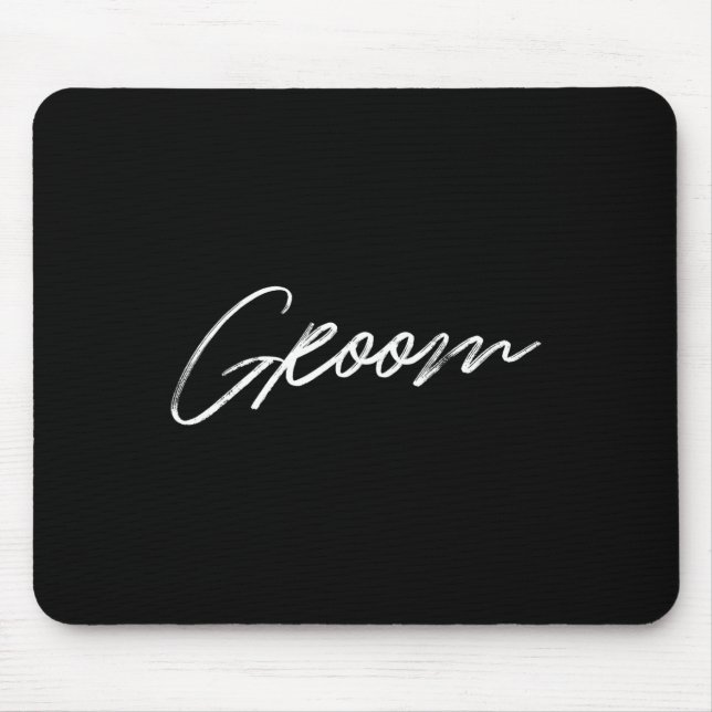 Matching Getrey Ready Bride Groom Squad Hochzeit Mousepad (Vorne)