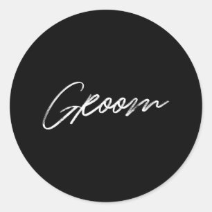 Matching Getrey Ready Bride Groom Squad Hochzeit Runder Aufkleber