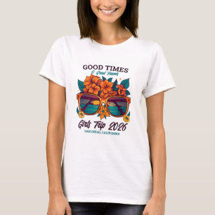 Matching Girls Trip Retro Beach Urlaub individuell T-Shirt