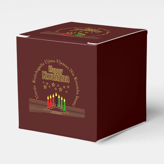 Matching Happy Kwanzaa Sieben Prinzipien Geschenkschachtel (Vorderseite)