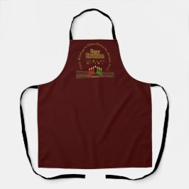 Matching Happy Kwanzaa Sieben Prinzipien Schürze
