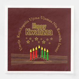 Matching Happy Kwanzaa Sieben Prinzipien Serviette