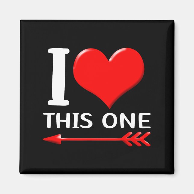 Matching His And Hers Couples Funny Set Valentine  Magnet (Vorne)