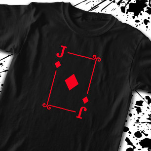 Matching Jack Diamonds Anzug Spielkarten Moderne T-Shirt