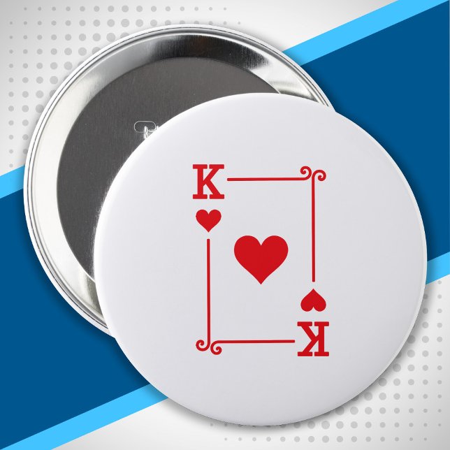 Matching King Hearts Anzug Spielkarten Moderne Button (Von Creator hochgeladen)