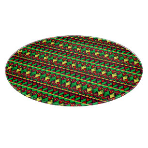 Matching Kwanzaa Yellow Red Black Green Schneidebrett