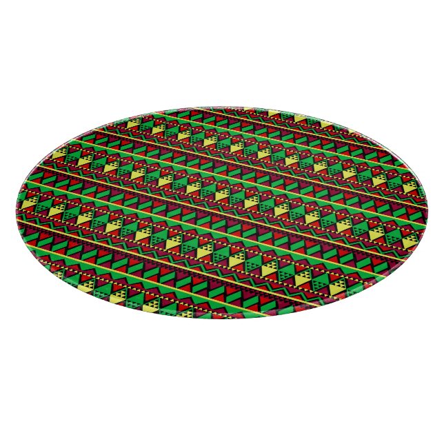Matching Kwanzaa Yellow Red Black Green Schneidebrett (Ecke)