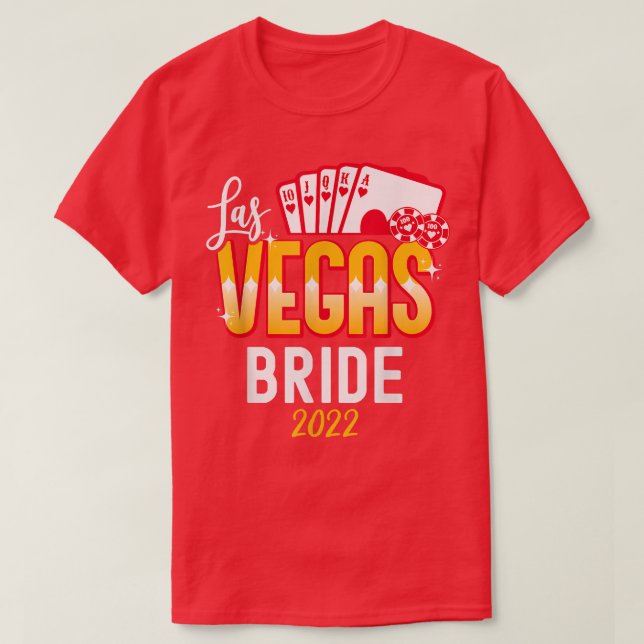 Matching Las Vegas 2022 Braut und Bräutigam Ve T-Shirt (Design vorne)